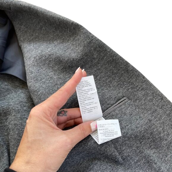 π΄οΈ J.Crew Menβs Slim Fit Grey Wool Blend Knit Blazer SZ S | Classic Casual - Picture 7 of 8